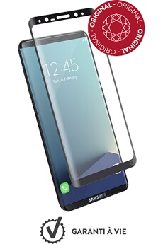 FORCE GLASS  film verre tremp&eacute; samsung galaxy s8 - noir protection garanti &agrave; vie FGGS8ORIGINALB