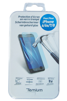 Vitre Verre Trempé Film Protection écran iPhone XS XR Max X 8/7 +