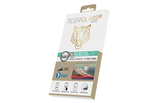 Protection d'écran pour smartphone Tigerglass VERRE TREMPE TIGER GLASS  ANTIBACTERIEN IPHONE 13 PRO MAX - TGTPG0313