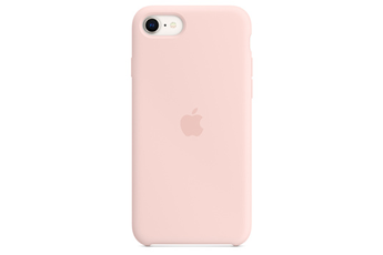 Coque et étui téléphone mobile Apple Coque en silicone pour iPhone SE - Rose craie