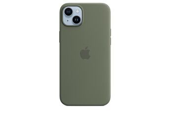 Coque et étui téléphone mobile Apple Coque en silicone avec MagSafe pour iPhone 14 Plus - Olive