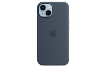 Coque et étui téléphone mobile Apple Coque en silicone avec MagSafe pour iPhone 14 - Bleu orage