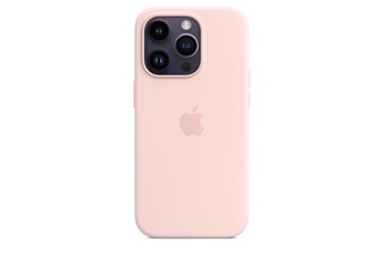 Coque et étui téléphone mobile Apple Coque en silicone avec MagSafe pour iPhone 14 Pro - Rose craie