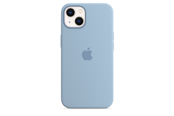 Coque et étui téléphone mobile Apple Coque en silicone avec MagSafe pour iPhone 13 - Bleu brume