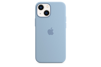 Coque et étui téléphone mobile Apple Coque en silicone avec MagSafe pour iPhone 13 mini - Bleu brume