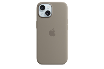 Coque et étui téléphone mobile Apple Coque en silicone avec MagSafe pour iPhone 15 - Argile