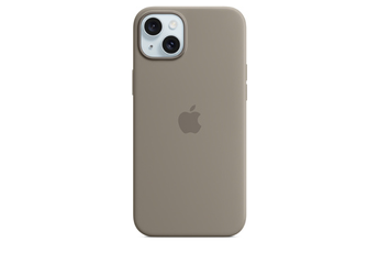 Coque et étui téléphone mobile Apple Coque en silicone avec MagSafe pour iPhone 15 Plus - Argile