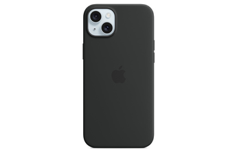 Coque et étui téléphone mobile Apple Coque en silicone avec MagSafe pour iPhone 15 Plus - Noir