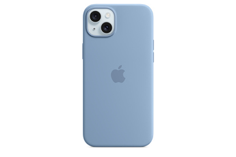 Coque et étui téléphone mobile Apple Coque en silicone avec MagSafe pour iPhone 15 Plus - Bleu d'hiv