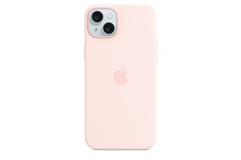 Coque et étui téléphone mobile Apple Coque en silicone avec MagSafe pour iPhone 15 Plus - Rose pale