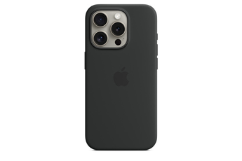 Coque et étui téléphone mobile Apple Coque en silicone avec MagSafe pour iPhone 15 Pro - Noir