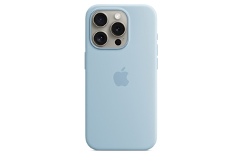 Coque et étui téléphone mobile Apple Coque en silicone avec MagSafe pour iPhone 15 Pro - Bleu clair
