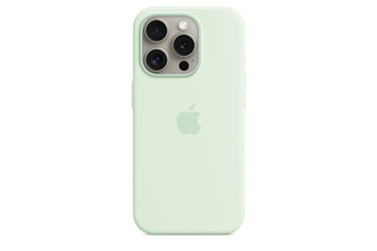 Coque et étui téléphone mobile Apple Coque en silicone avec MagSafe pour iPhone 15 Pro - Menthe douc