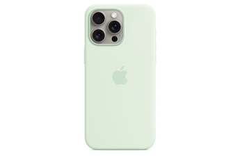 Coque et étui téléphone mobile Apple Coque en silicone avec MagSafe pour iPhone 15 Pro Max - Menthe 
