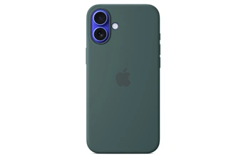 Coque en silicone avec MagSafe pour iPhone 16 Plus - Vert lacustre