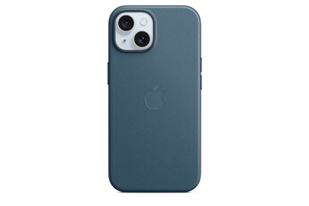 Coque et étui téléphone mobile Apple Coque en tissage fin avec MagSafe pour iPhone 15 - Bleu Pacifiq