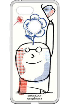 Coque et étui téléphone mobile Bigben Coque pour Google Pixel 3 - Serge Bloch