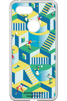 Coque et étui téléphone mobile Bigben Coque pour Google Pixel 3 - Geoffroy de Crecy