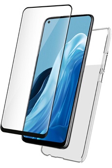 BBC - Pack coque silicone + verre trempé 2,5D Reno 8 Lite