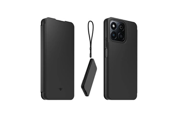 Casr - CASR Folio noir + dragonne pour Honor 200 Smart