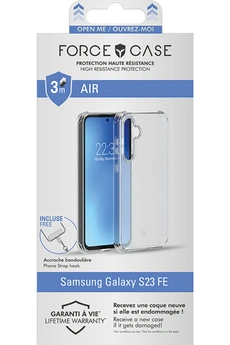 Coque et étui téléphone mobile Forcecase Air Coque pour Galaxy S23 FE Transparente