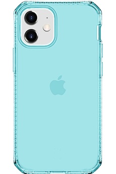 ITSKINS Coque Renforc&eacute;e iPhone 12 mini Spectrum Clear Bleue  - Neuf