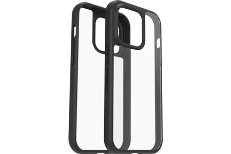 Coque et étui téléphone mobile Otterbox coque antichoc REACT iPhone 14 Pro - transparente/ contours noirs