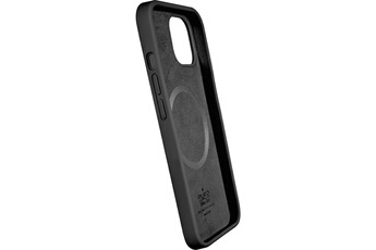 Coque Apple iPhone 12 / 12 Pro Silicone Icon MagSafe Noir Puro - Neuf