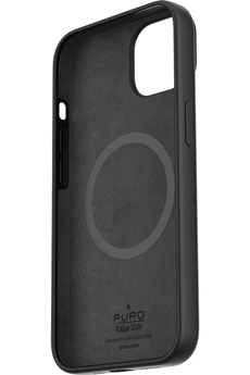 Coque et étui téléphone mobile Puro Coque Silicone Magnétique iPhone 14 Plus Noir