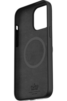 Coque iPhone 14 Pro Silicone Icon Compatible MagSafe Noire Puro - Neuf