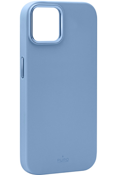 Coque et étui téléphone mobile Puro Coque en silicone Icon MagSafe iPhone 15 Plus - bleu ciel