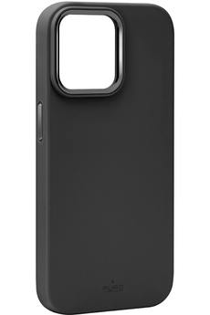 Coque et étui téléphone mobile Puro Coque en silicone Icon MagSafe iPhone 15 Pro - noir