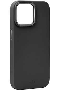Coque et étui téléphone mobile Puro Coque en silicone Icon MagSafe iPhone 15 Pro Max - noir
