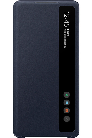 Coque et étui téléphone mobile Samsung Coque Smart Clear View Cover Navy Samsung S20FE