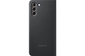 Coque et étui téléphone mobile Samsung Coque Smart Clear View S21+ Noir