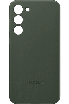 Coque et étui téléphone mobile Samsung Coque en cuir S23+ Vert
