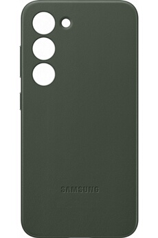 Coque et étui téléphone mobile Samsung Coque en cuir S23 Vert