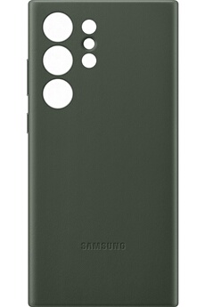 Coque et étui téléphone mobile Samsung Coque en cuir S23 Ultra Vert