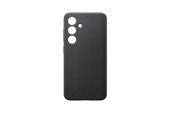 Coque et étui téléphone mobile Samsung Coque en cuir Vegan pour Galaxy S24 Noir