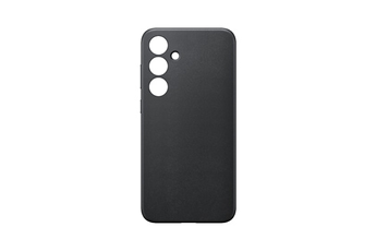 Coque et étui téléphone mobile Samsung Coque en cuir Vegan pour Galaxy S24+ Noir