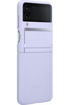 Samsung - Coque et étui téléphone mobile Samsung Coque en cuir Design Lavande Pour Galaxy Z Flip4