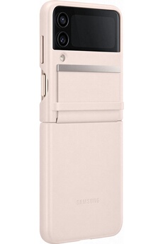 Samsung - Coque et étui téléphone mobile Samsung Coque en cuir Design Peach Pour Galaxy Z Flip4