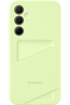 Coque et étui téléphone mobile Samsung Coque avec porte-carte pour Galaxy A35 5G Vert Clair