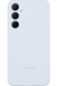 Coque et étui téléphone mobile Samsung Coque Silicone pour Galaxy A35 5G Bleu Polaire