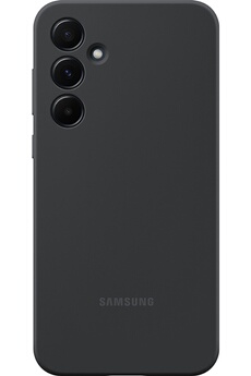 Coque et étui téléphone mobile Samsung Coque Silicone pour Galaxy A55 5G Noir