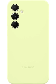 Coque et étui téléphone mobile Samsung Coque Silicone pour Galaxy A55 5G Vert clair