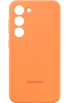 Coque et étui téléphone mobile Samsung Coque Silicone S23 Orange