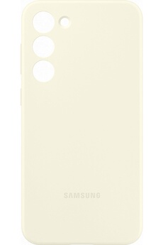 Coque et étui téléphone mobile Samsung Coque Silicone S23+ Blanc