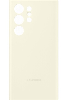 Coque et étui téléphone mobile Samsung Coque Silicone S23 Ultra Blanc
