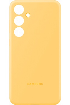 Coque et étui téléphone mobile Samsung Coque Silicone pour Galaxy S24+ Jaune